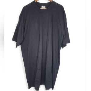 Pro5 Cotton Crew Neck Short Sleeve Tee in Black Size 3XL Tall